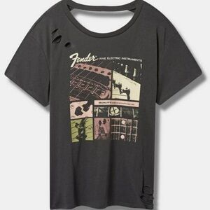 Torrid relaxed fit distressed tee